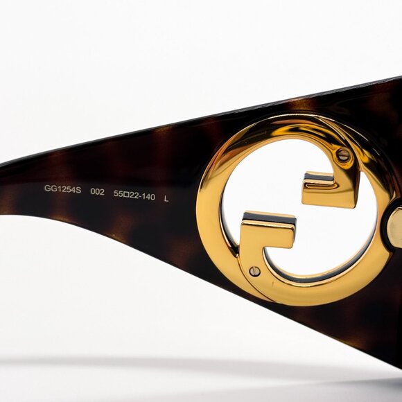 NEW GUCCI GG1254S 002 BUTTERFLY HAVANA BROWN WOMEN SUNGLASSES GUCCI - Picture 9 of 11